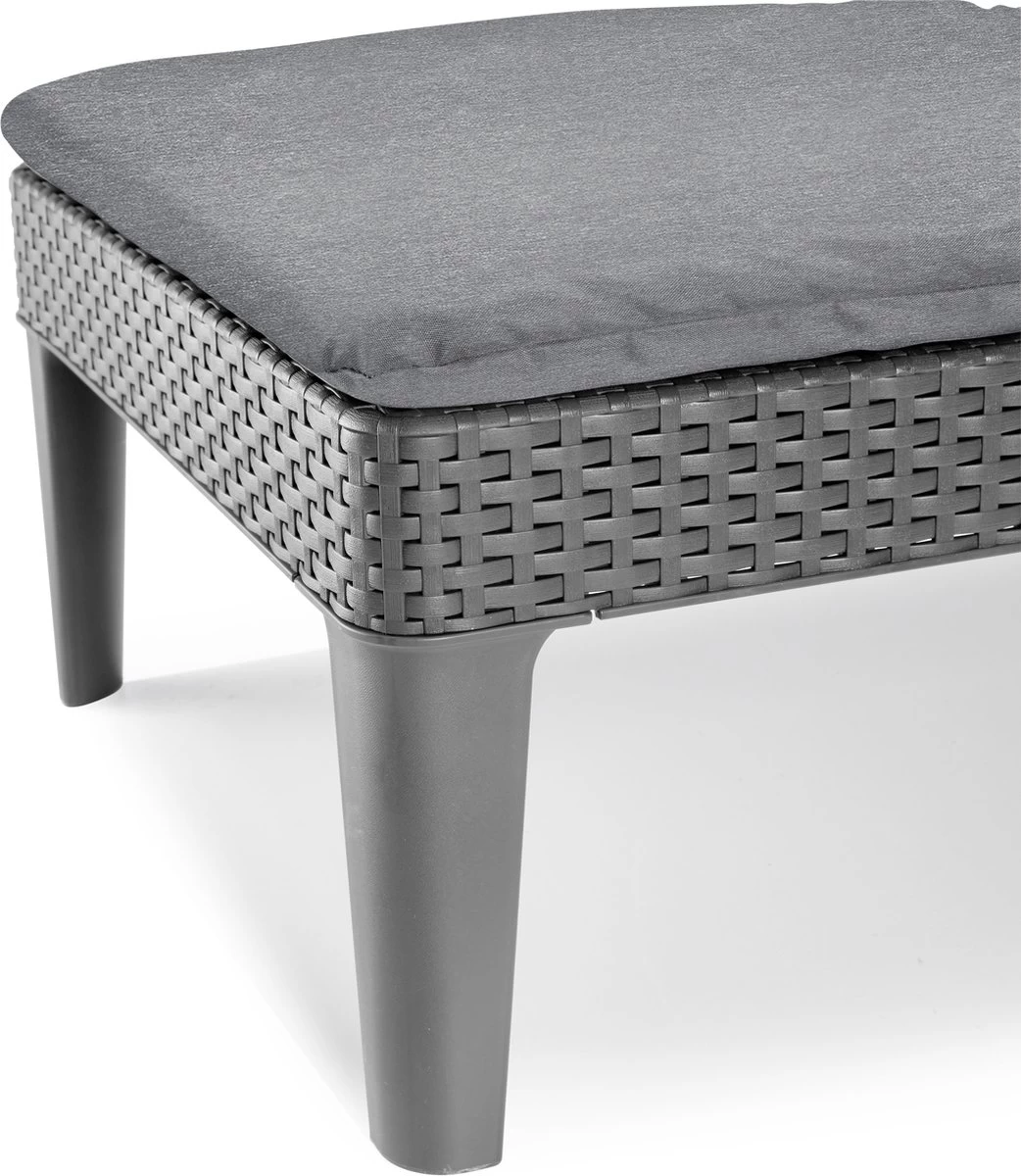 Allibert Jaipur Ligbed - 58x187,5x29 Cm - Grafiet 12 Allibert Jaipur Ligbed - 58x187,5x29 Cm - Grafiet - Afbeelding 12