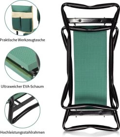 Uten - Kniebankje Tuin - Knie Steun - Tuinkruk Inklapbaar - Kniesteun Tuinieren - Kniekussen - Tot 150 Kg - Groen -Tuinmeubel Winkel 1052x1200 2