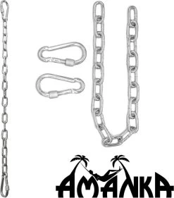2x 50cm Hangende Stoelketting Tot 230kg - 4 Karabiners - Schommel Hangmat Bokszak Ophanging -Tuinmeubel Winkel 1056x1200
