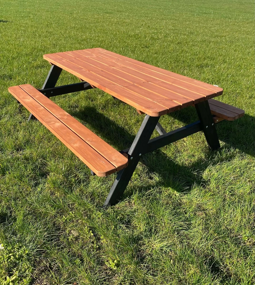 Goedkopepicknicktafels.nl | Zwart Bruine XL Picknicktafel Bruno | Tuintafel 6 Persoons | Bruin Zwart Gespoten Gedroogd Grenen Hout! 9 Goedkopepicknicktafels.nl | Zwart Bruine XL Picknicktafel Bruno | Tuintafel 6 Persoons | Bruin Zwart Gespoten Gedroogd Grenen Hout! - Afbeelding 9