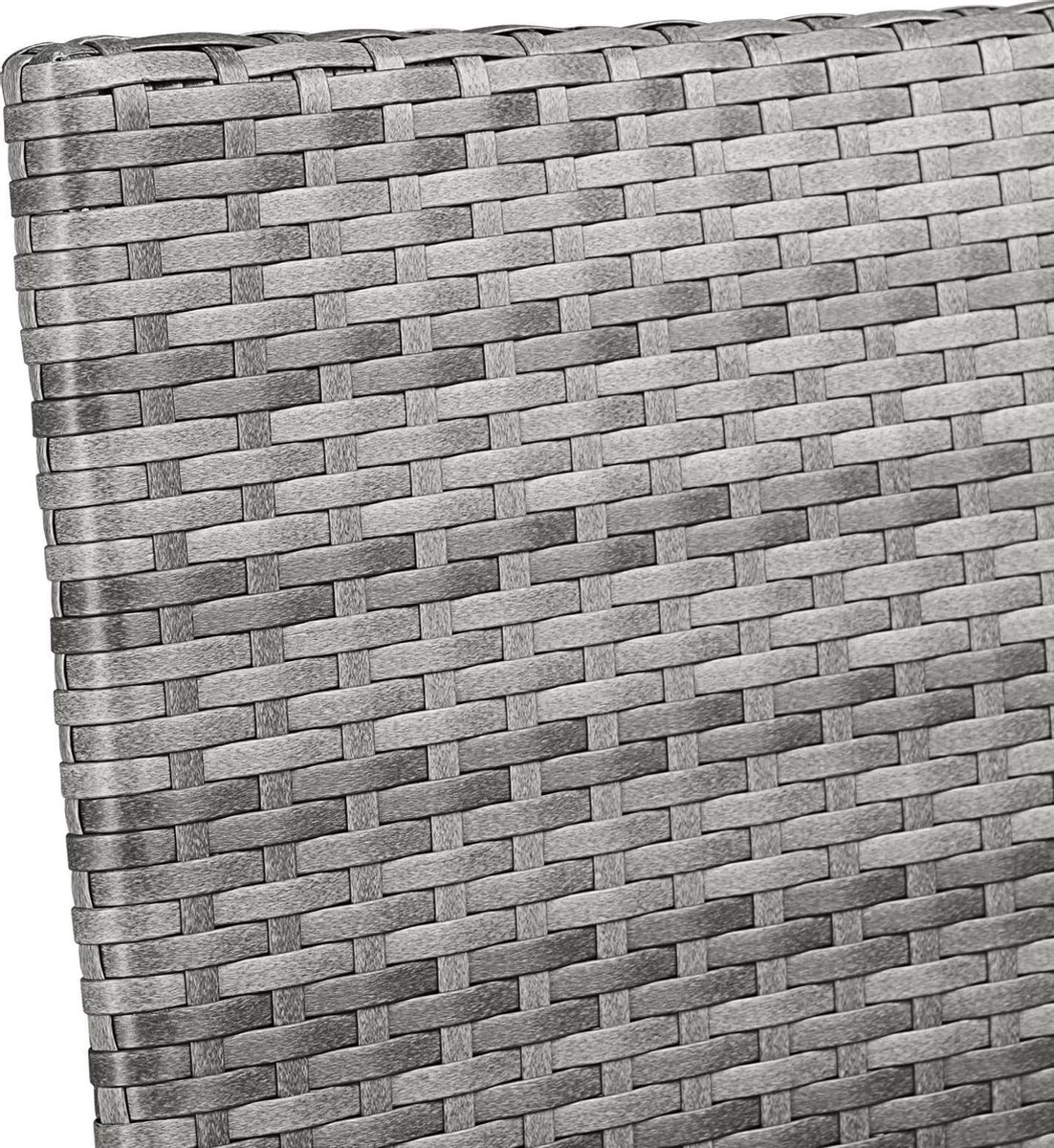 Casaria Polyrattan Tuinstoelen – 4 Stuks Stapelbaar – Grijs 9 Casaria Polyrattan Tuinstoelen – 4 Stuks Stapelbaar – Grijs - Afbeelding 9