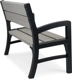 Keter Montero Tuinbank – 2-personen - 120x61x91cm - Grafiet -Tuinmeubel Winkel 1103x1200