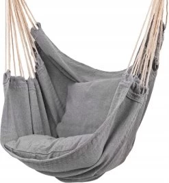 RENALUX Hangstoel Buiten En Binnen - Hangstoel Voor Binnen - Hangstoel Zonder Standaard - Hangstoel Cocoon - Gratis 2 Zachte Kussens - 150 KG - Grijs -Tuinmeubel Winkel 1107x1200 1