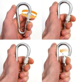 2x 50cm Hangende Stoelketting Tot 230kg - 4 Karabiners - Schommel Hangmat Bokszak Ophanging -Tuinmeubel Winkel 1122x1200