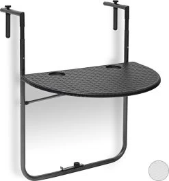 Relaxdays Balkontafel Inklapbaar, Balkon Tafel Rotan, Hangtafel Reling - Zwart 31 Relaxdays Balkontafel Inklapbaar, Balkon Tafel Rotan, Hangtafel Reling - Zwart -Tuinmeubel Winkel 1123x1200