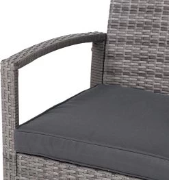 Casaria Polyrattan Loungeset – 2 Stoelen 1 Bank 1 Tafel - Antraciet 21 Casaria Polyrattan Loungeset – 2 Stoelen 1 Bank 1 Tafel - Antraciet -Tuinmeubel Winkel 1126x1200 2