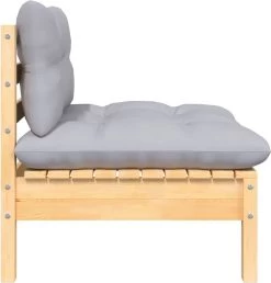 VidaXL 3-delige Loungeset Met Grijze Kussens Massief Grenenhout -Tuinmeubel Winkel 1150x1200 2