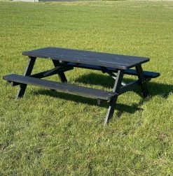 Goedkopepicknicktafels.nl | Zwarte XL Picknicktafel | Tuintafel 6 Persoons | Zwart Gespoten Gedroogd Grenen Hout! -Tuinmeubel Winkel 1177x1200 3