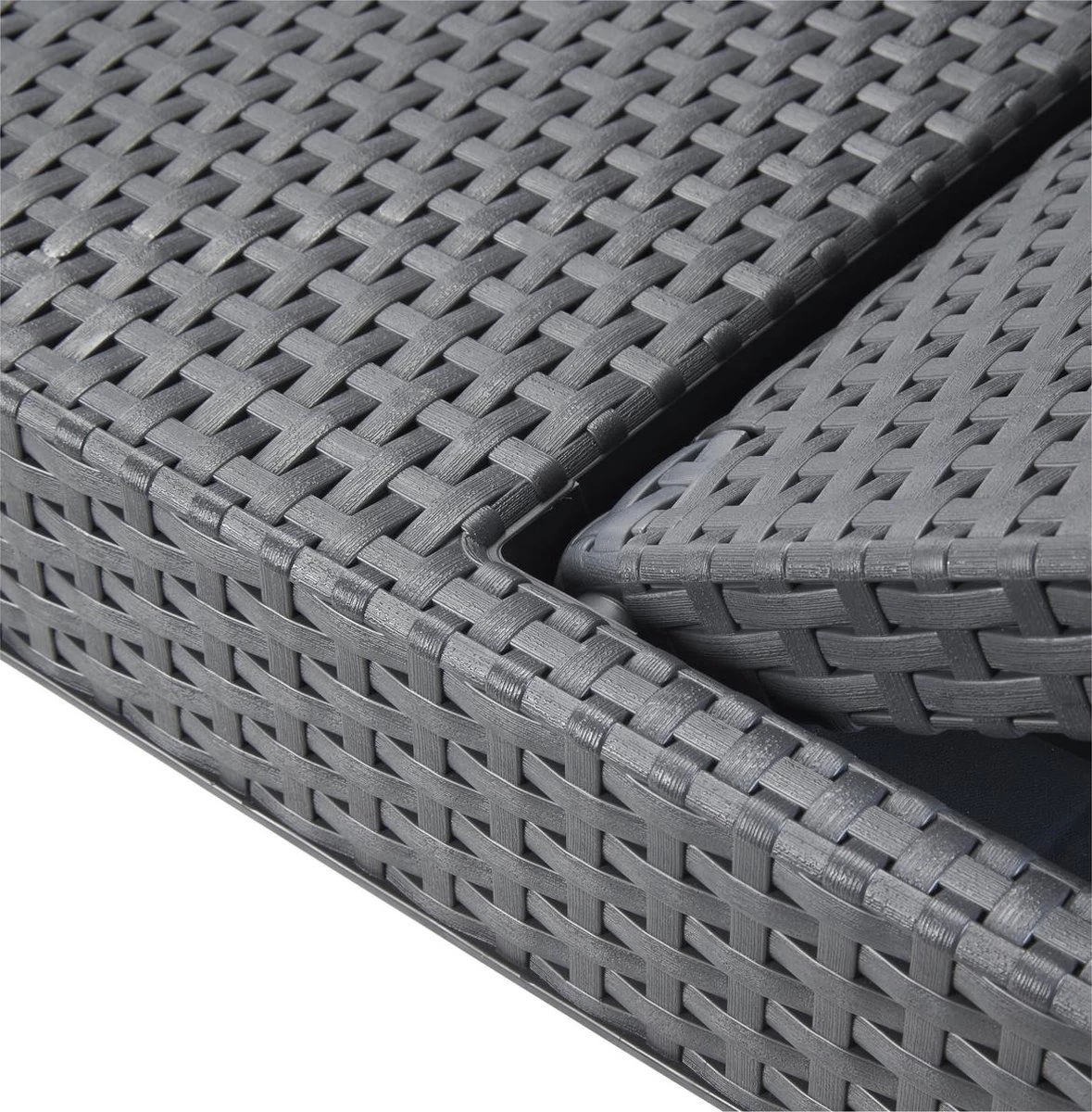 Allibert Jaipur Ligbed - 58x187,5x29 Cm - Grafiet 4 Allibert Jaipur Ligbed - 58x187,5x29 Cm - Grafiet - Afbeelding 4