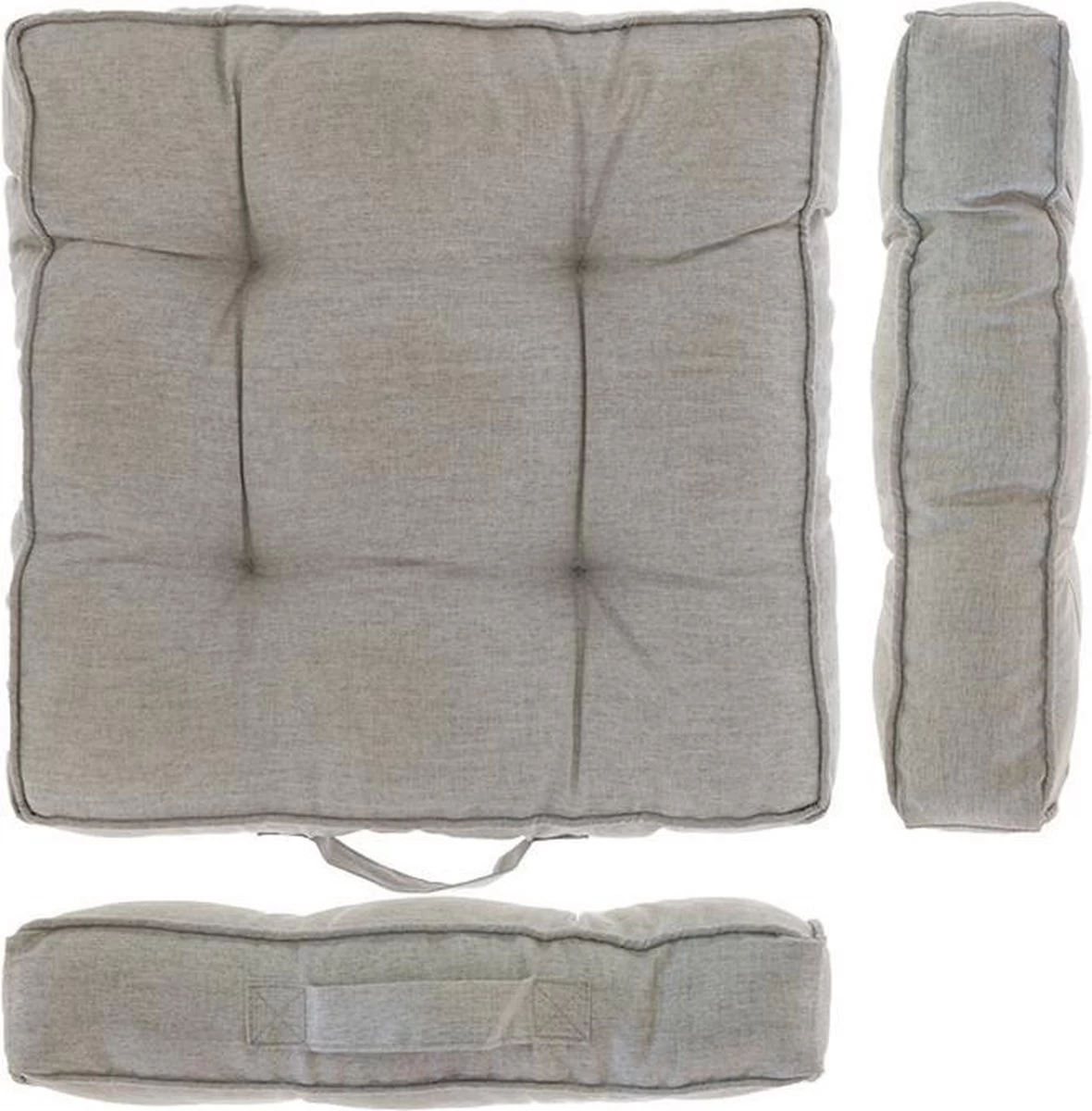 Unique Living | Box Kussen Ebby 45x45x7cm Chateau Grey | Kussen Tuinstoel 1 Unique Living | Box Kussen Ebby 45x45x7cm Chateau Grey | Kussen Tuinstoel