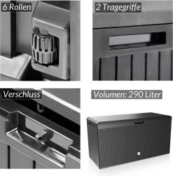 Prosperplast Opbergbox Met Deksel – Waterdicht Wielen 290 L -Antraciet 8 Prosperplast Opbergbox Met Deksel – Waterdicht Wielen 290 L -Antraciet -Tuinmeubel Winkel 1182x1200