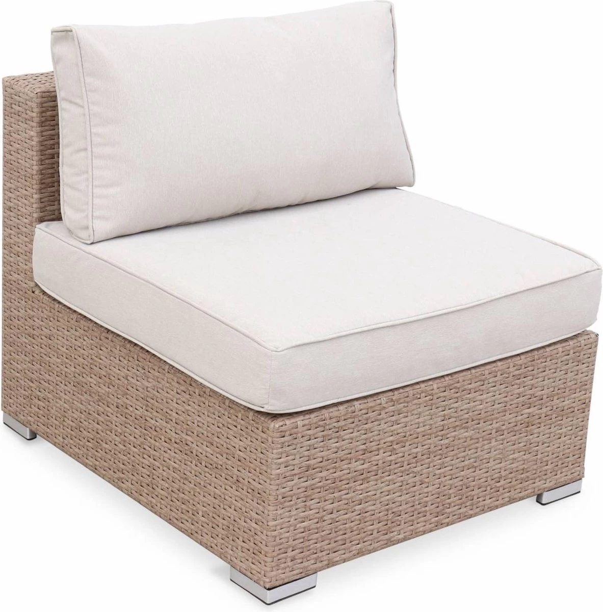 Alice's Garden Loungeset Napoli - 5 Plaatsen - Wicker - 6 Elementen - Beige/Beige 8 Alice's Garden Loungeset Napoli - 5 Plaatsen - Wicker - 6 Elementen - Beige/Beige - Afbeelding 8