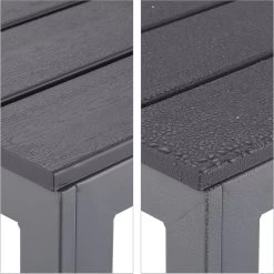 Relaxdays Tuintafel Vierkant - Grijze Buitentafel - Eettafel Tuin - Moderne Balkontafel -Tuinmeubel Winkel 1198x1200 6