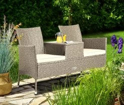 Casaria Tuinbank Polyrattan - 2-Zits Incl.Tafel - Weerbestendig Beige 16 Casaria Tuinbank Polyrattan - 2-Zits Incl.Tafel - Weerbestendig Beige -Tuinmeubel Winkel 1200x1014 2