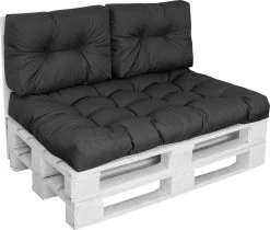 Palletkussen Comfort Waterafstotend Halve Pallet Zwart 60x40x10/20cm -Tuinmeubel Winkel 1200x1022