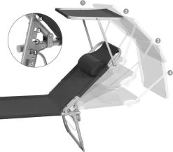 Ligstoel Met Hoofdsteun En Zon Bescherming Verstelbare Rugleuning Inklapbaar Donker Grijs Ligbed Tuin 14 Ligstoel Met Hoofdsteun En Zon Bescherming Verstelbare Rugleuning Inklapbaar Donker Grijs Ligbed Tuin -Tuinmeubel Winkel 1200x1055 1