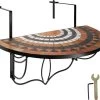 Tectake - Balkontafel Mozaïek Klapbaar - 402774