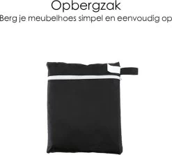 Merkloos Beschermhoes Voor Tuinmeubelen - 250x250x90cm - Zwart -Tuinmeubel Winkel 1200x1078 1