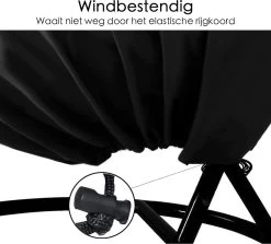 Egg Swing Beschermhoes - 2-Persoons Hangstoel - Beschermhoes Hangstoel Egg - Waterproof - Universeel Model -Tuinmeubel Winkel 1200x1085