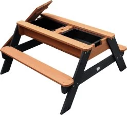 AXI Nick Zand & Water Picknicktafel In Antraciet/Bruin - Parasol Blauw/Wit - Picknick Tafel Voor Kinderen Van Hout -Tuinmeubel Winkel 1200x1087 3
