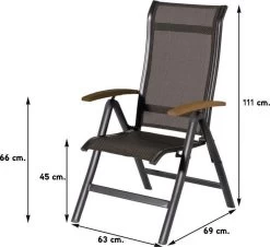 Hartman Alice Verstelbare Tuinstoel - Grijs 14 Hartman Alice Verstelbare Tuinstoel - Grijs -Tuinmeubel Winkel 1200x1100 1