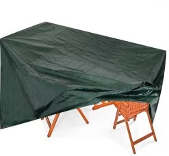 Kingsleeve Tuinmeubelhoes - Beschermhoes - Weerbestendig -308x138x89cm - Groen -Tuinmeubel Winkel 1200x1110
