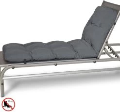Beautissu Flair RL – Ligbedkussen Tuinkussen Ligstoel – Zonnebed Kussen Voor Tuin Meubelen 190x60x8 Cm Antraciet -Tuinmeubel Winkel 1200x1123 1