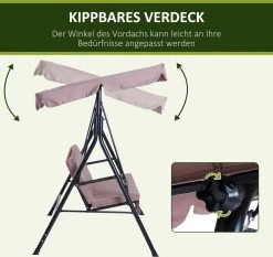 Outsunny Hollywoodschommel 3-zits Tuinschommel Schommelbank Met Dak 3 Kleuren 84A-054 12 Outsunny Hollywoodschommel 3-zits Tuinschommel Schommelbank Met Dak 3 Kleuren 84A-054 -Tuinmeubel Winkel 1200x1131