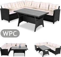 Casaria Polyrattan Tuinset - 15 Delig Voor 6 Personen – Crème Zwart 12 Casaria Polyrattan Tuinset - 15 Delig Voor 6 Personen – Crème Zwart -Tuinmeubel Winkel 1200x1131 3