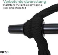 Vita5 XXL Hangstoel | Binnen&Buiten Hangnest | Incl. 2 Kussens En Boekenvak | Volwassenen&Kinderen | Hangmatstoel Tot 225kg | Grijs -Tuinmeubel Winkel 1200x1133 1