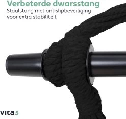 Vita5 XXL Hangstoel | Binnen&Buiten Hangnest | Incl. 2 Kussens En Boekenvak | Volwassenen&Kinderen | Hangmatstoel Tot 225kg | Beige -Tuinmeubel Winkel 1200x1134 4