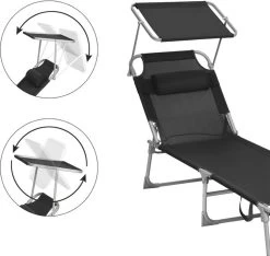 Ligstoel Met Hoofdsteun En Zon Bescherming Verstelbare Rugleuning Inklapbaar Donker Grijs Ligbed Tuin 12 Ligstoel Met Hoofdsteun En Zon Bescherming Verstelbare Rugleuning Inklapbaar Donker Grijs Ligbed Tuin -Tuinmeubel Winkel 1200x1137 1