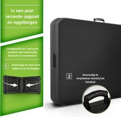 Sens Design Tuintafel Kunststof - Campingtafel Inklapbaar - Rotan-Look -Tuinmeubel Winkel 1200x1155 2