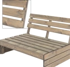 Pro Garden Palletbank - 120 Cm - 2-zits -Tuinmeubel Winkel 1200x1158 1