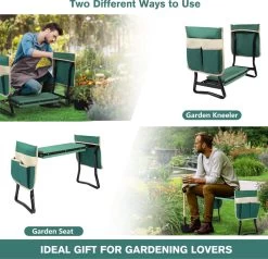 Uten - Kniebankje Tuin - Knie Steun - Tuinkruk Inklapbaar - Kniesteun Tuinieren - Kniekussen - Tot 150 Kg - Groen -Tuinmeubel Winkel 1200x1158 3