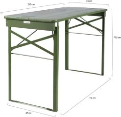 MaximaVida Inklapbare Biertafel Berlijn 120 X 50 Cm Olijfgroen - FSC Hout -Tuinmeubel Winkel 1200x1166 1