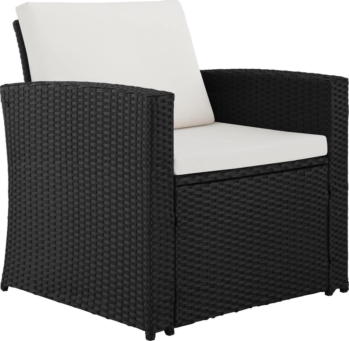 Tectake - Wicker Zitgroep Tuinset Lucca - Zwart - 404131 6 Tectake - Wicker Zitgroep Tuinset Lucca - Zwart - 404131 - Afbeelding 6