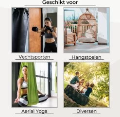 LFSY - Ophangsysteem - Universele Plafondhaak - Hangstoelen Binnen & Buiten - Ophanghaak – Bokszakken - Verandastoel - Zware Veer - RVS – 450kg – M8 -Tuinmeubel Winkel 1200x1172