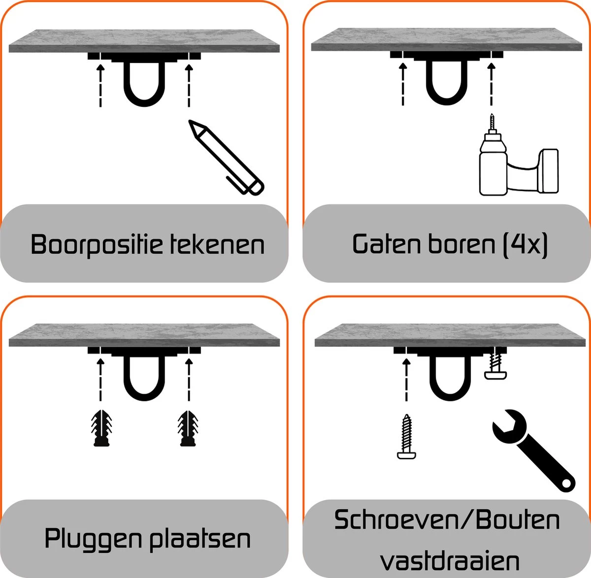 Plafondhaak – Voor Beton En Hout - Hangstoel – Hangmat – Bokszak – RVS – Binnen En Buiten – Ophangsysteem – Ophanghaak – 400KG 4 Plafondhaak – Voor Beton En Hout - Hangstoel – Hangmat – Bokszak – RVS – Binnen En Buiten – Ophangsysteem – Ophanghaak – 400KG - Afbeelding 4