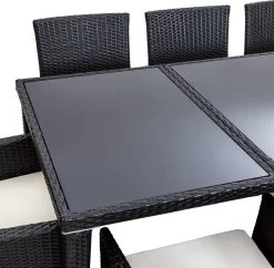 Tectake - Tuinmeubelset - 8 Persoons - Zwart 9 Tectake - Tuinmeubelset - 8 Persoons - Zwart -Tuinmeubel Winkel 1200x1174 1