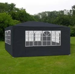 MaxxGarden Partytent - Paviljoen - 3x4m - Incl. Zijwanden - Waterdicht - Antraciet -Tuinmeubel Winkel 1200x1175 3