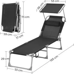 Ligstoel Met Hoofdsteun En Zon Bescherming Verstelbare Rugleuning Inklapbaar Donker Grijs Ligbed Tuin 18 Ligstoel Met Hoofdsteun En Zon Bescherming Verstelbare Rugleuning Inklapbaar Donker Grijs Ligbed Tuin -Tuinmeubel Winkel 1200x1189