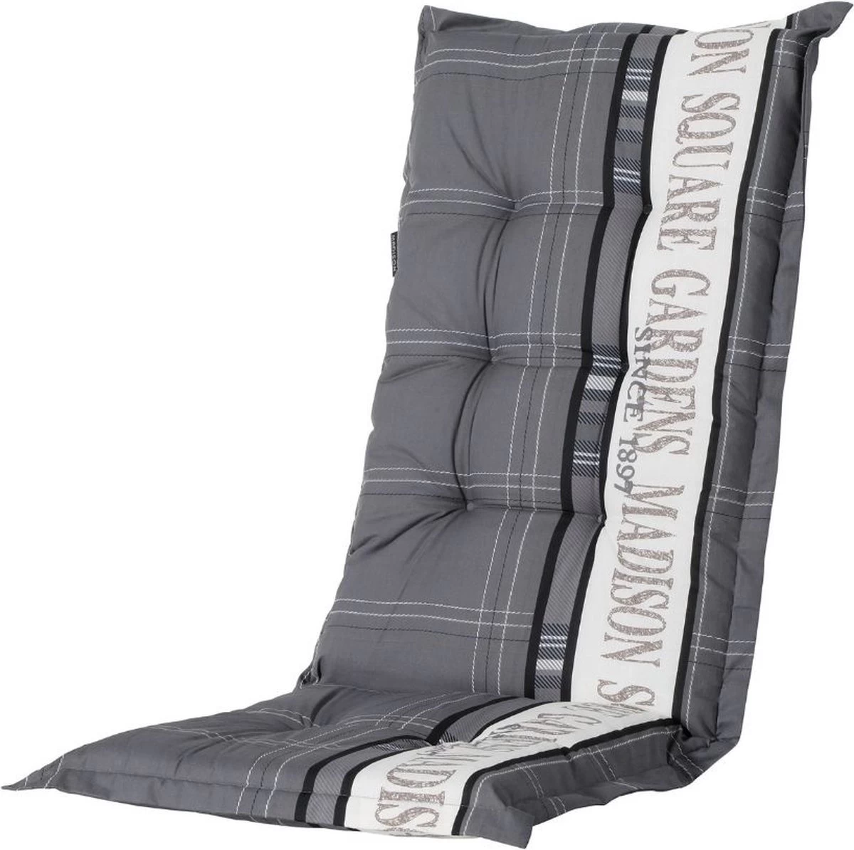 Madison Tuinkussen Hoog Madison Garden 123x50 Cm - Grijs 1 Madison Tuinkussen Hoog Madison Garden 123x50 Cm - Grijs