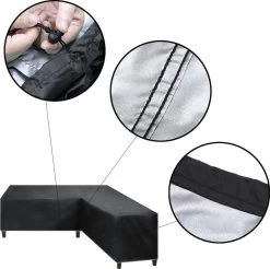 Merkloos Beschermhoes Voor Lounge Set - 215x87x80cm - Zwart - Tuin Set Beschermer - Afdekhoes Voor Lounge Bank - De Ideale Bescherming Voor Je Tuinmeubelen -Tuinmeubel Winkel 1200x1197