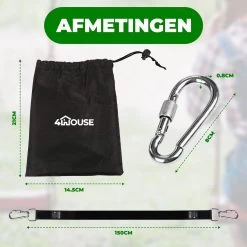 4House Ophang Koord Voor Hangmat, Hangstoel / Schommel - Hangmat Bevestigingsset Inclusief Haken - Karabijnhaak - Hangmat Standaard -Schommelophangset - Hangmat Ophangsysteem -150cm - Tot 1000kg - Boomvriendelijke Hangmat Ophangset - Set Van 2Stuks 11 4House Ophang Koord Voor Hangmat, Hangstoel / Schommel - Hangmat Bevestigingsset Inclusief Haken - Karabijnhaak - Hangmat Standaard -Schommelophangset - Hangmat Ophangsysteem -150cm - Tot 1000kg - Boomvriendelijke Hangmat Ophangset - Set Van 2Stuks -Tuinmeubel Winkel 1200x1200 1020