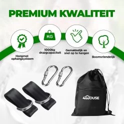 4House Ophang Koord Voor Hangmat, Hangstoel / Schommel - Hangmat Bevestigingsset Inclusief Haken - Karabijnhaak - Hangmat Standaard -Schommelophangset - Hangmat Ophangsysteem -150cm - Tot 1000kg - Boomvriendelijke Hangmat Ophangset - Set Van 2Stuks 15 4House Ophang Koord Voor Hangmat, Hangstoel / Schommel - Hangmat Bevestigingsset Inclusief Haken - Karabijnhaak - Hangmat Standaard -Schommelophangset - Hangmat Ophangsysteem -150cm - Tot 1000kg - Boomvriendelijke Hangmat Ophangset - Set Van 2Stuks -Tuinmeubel Winkel 1200x1200 1023