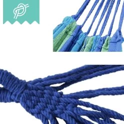 Dubbele Hangmat Blauw - 1 Of 2 Persoons - Lig Oppervlak 190x150cm - Lengte 260cm -Tuinmeubel Winkel 1200x1200 1029