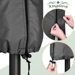 Kingsleeve Parasolhoes Tot Ø 330cm - Weerbestendig Robuust - Grijs -Tuinmeubel Winkel 1200x1200 14