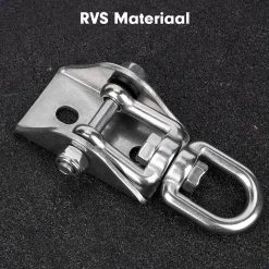 Luxe Ophangsysteem - 180° Schommelen, 360° Roteerbaar - Plafondhaak - Ophanghaak - Hangstoel Buiten - Hangstoel Binnen – Schommelstoel - Schommel - Bokszakken - RVS - Nederlandse Handleiding - -Tuinmeubel Winkel 1200x1200 156