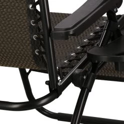 Springos Tuinstoel | Ligstoel | Opvouwbaar | Verstelbaar | Ergonomische Hoofdsteun | Bruin / Zwart -Tuinmeubel Winkel 1200x1200 165